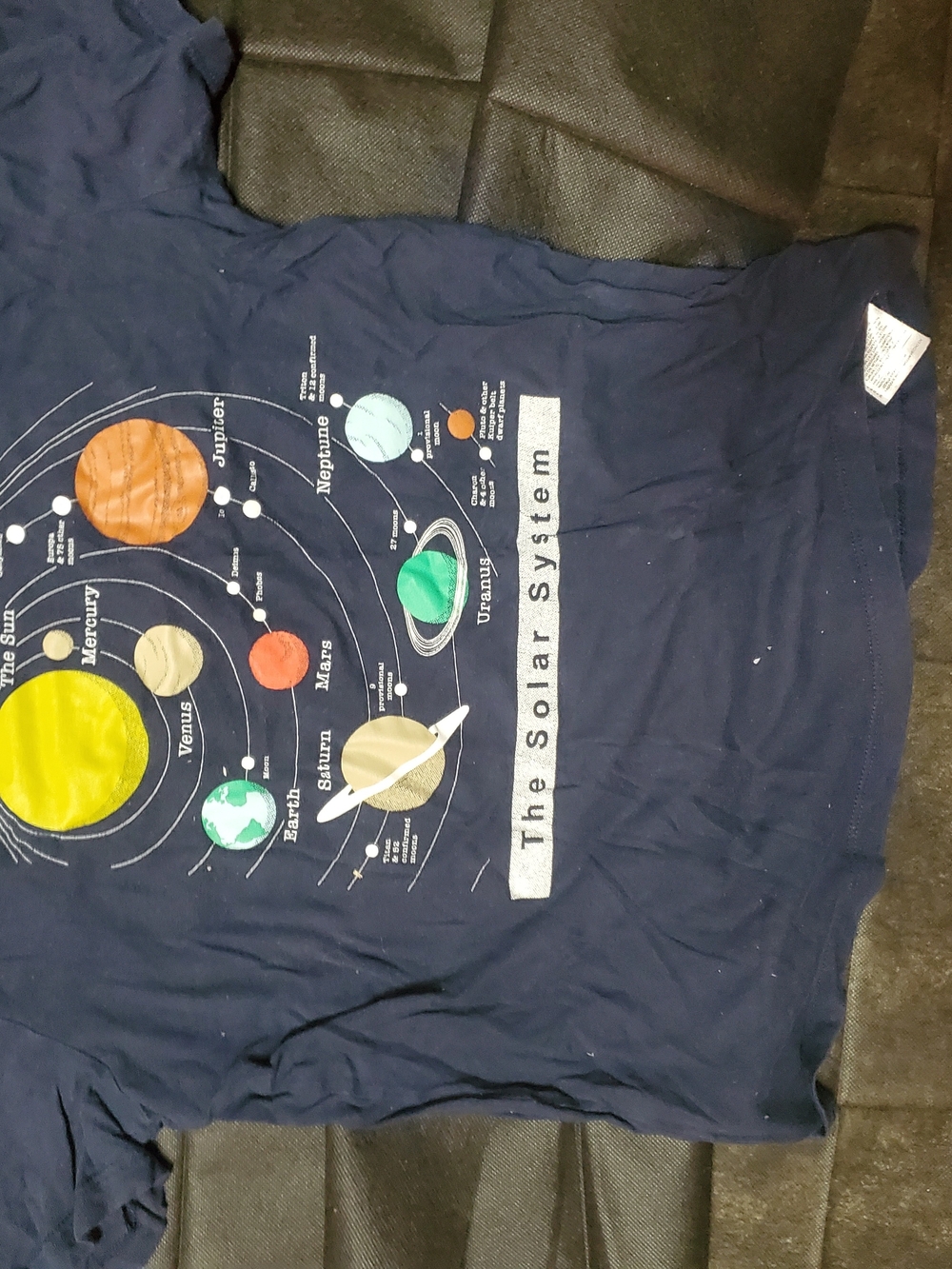 Kids' Solar System Graphic Tee - Navy